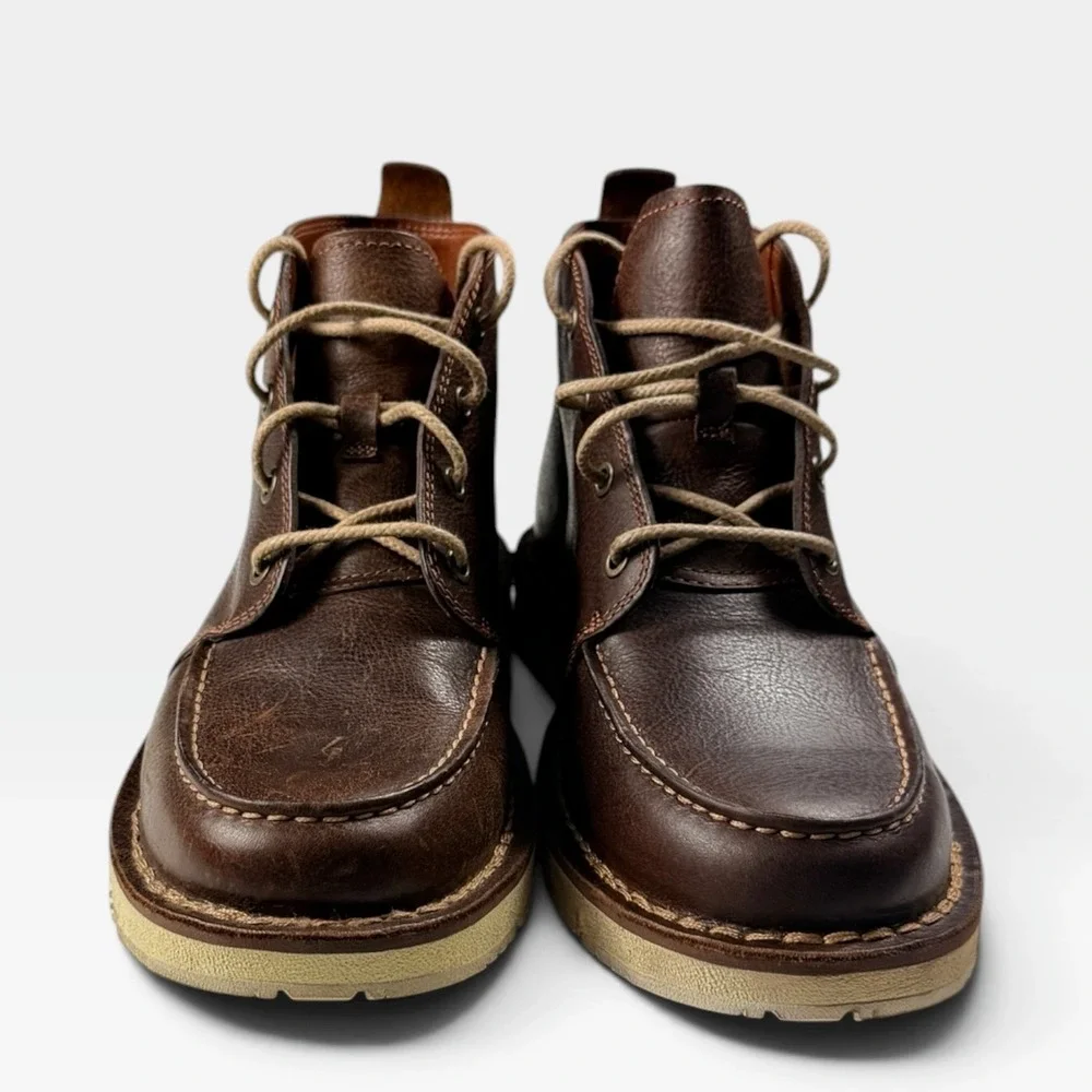Timberland Westmore Mid Lace Chukka Boot Mens 8 Brown Leather TB0A1JTW245 NEW